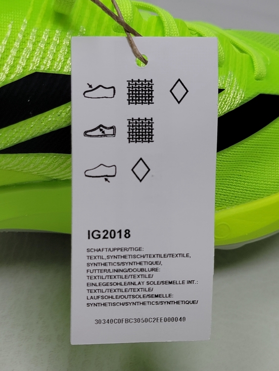 Adidas Adizero Mens Size 8 Track Spikes Running Lucid-Lemon/Black IG2018 New main image 6